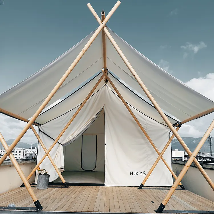 Waterproof Double Layer Canvas Hunting Tent